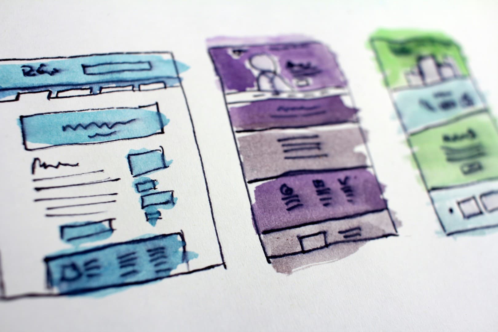 Professional website design and development on a modern display