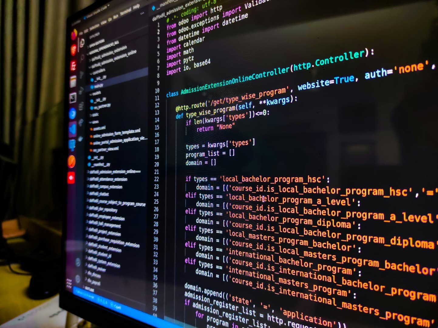 Digital solutions with modern code interfaces and technology