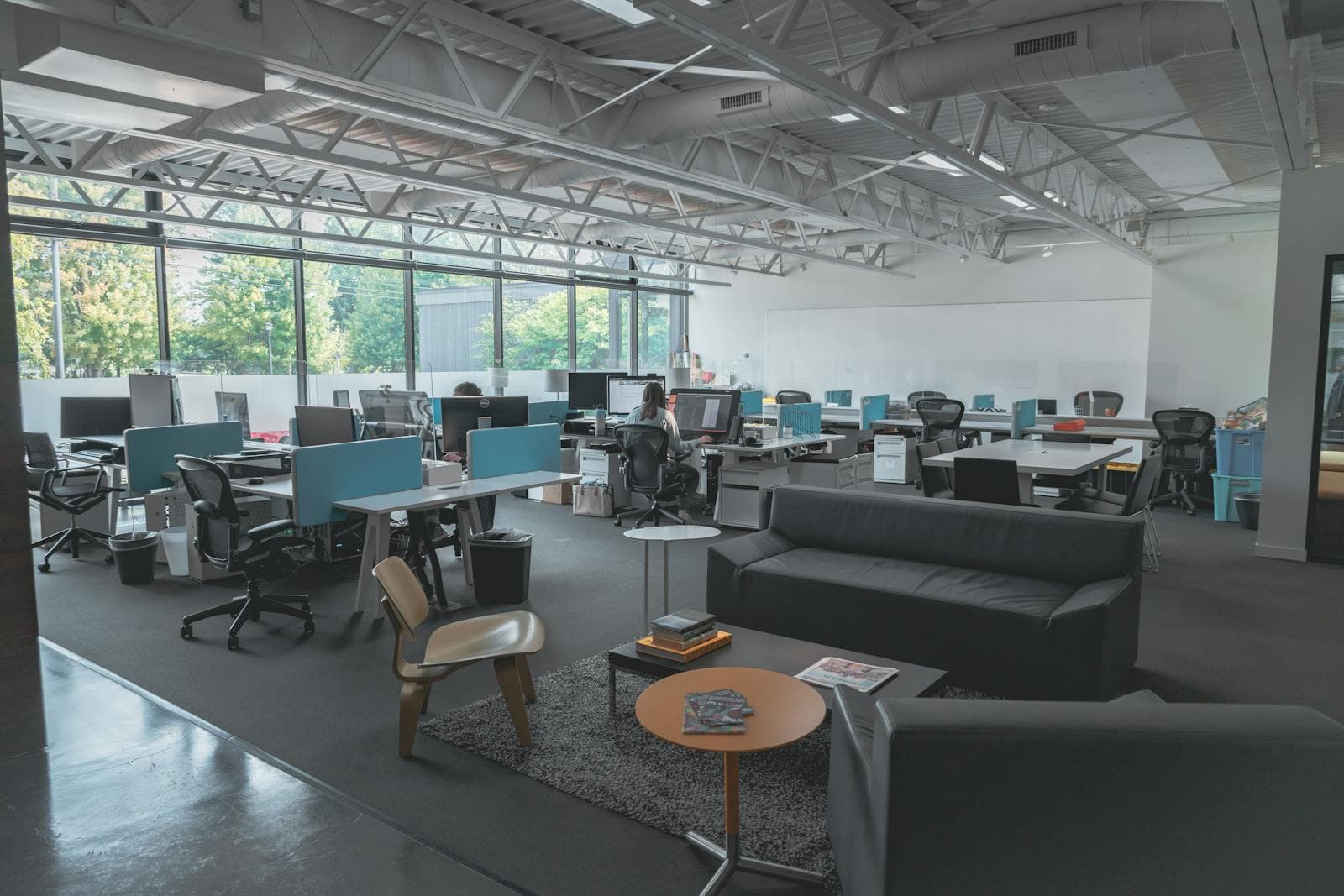 Modern interior of a flexible professional workspace