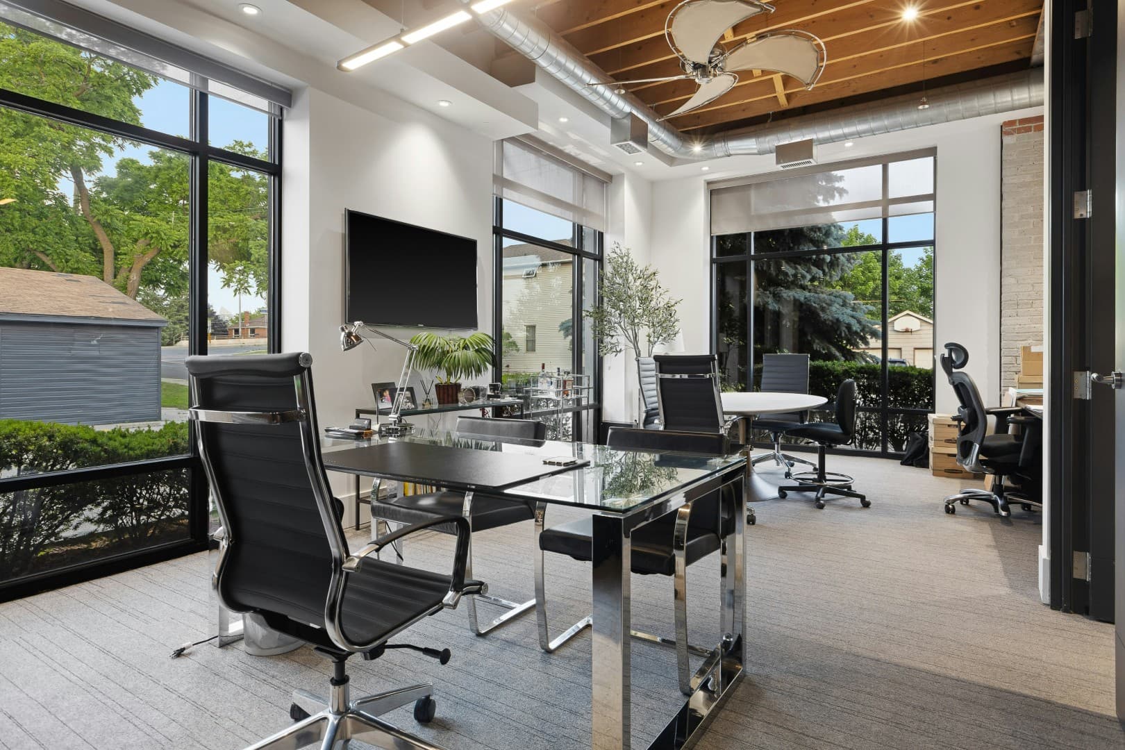 Modern open-plan office space designed for collaborative work