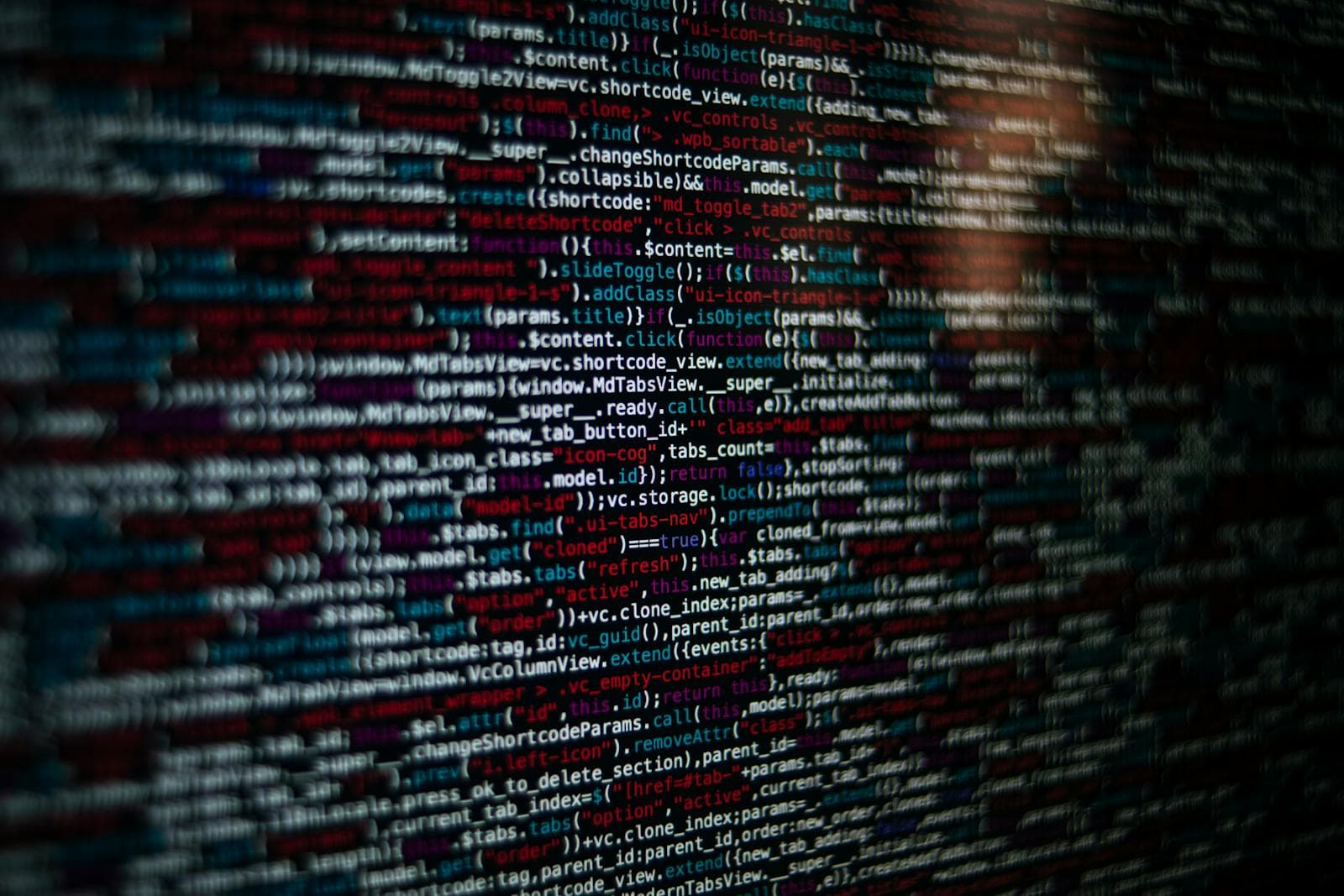 Software development code displayed on a professional monitor